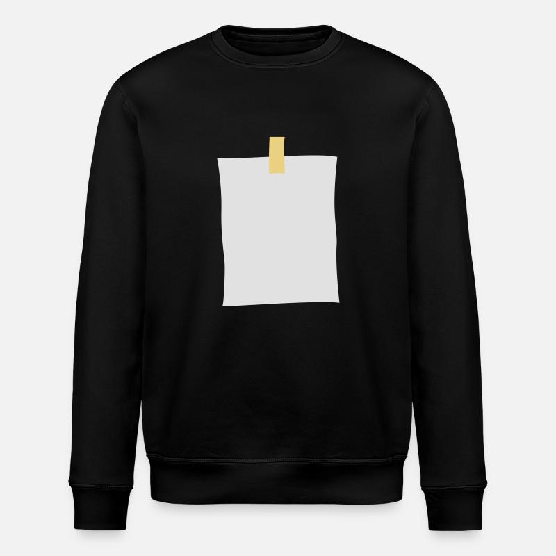 post_it_note - Stanley/Stella Unisex Bio-Sweatshirt ROLLER - Schwarz