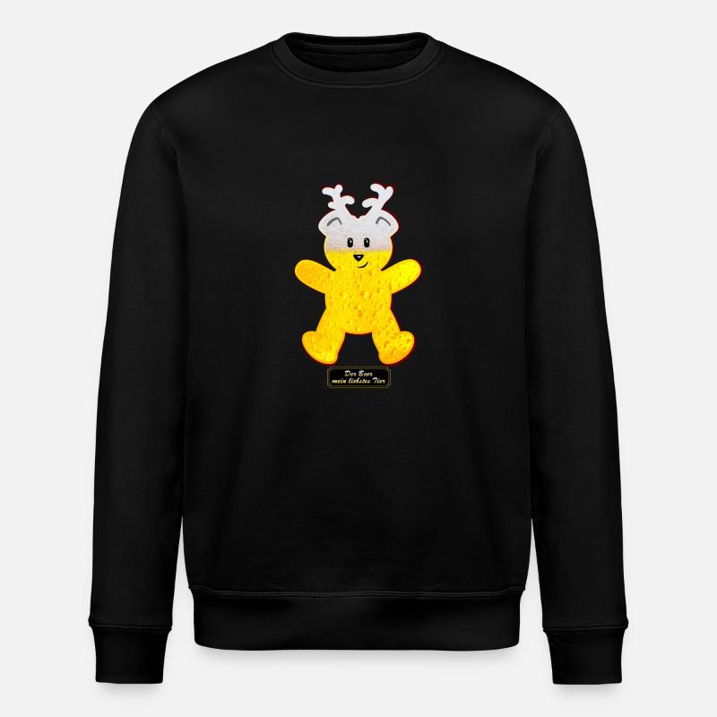 Der Beer / Beer Bär (DDP) - Stanley/Stella ROLLER Unisex Organic Sweatshirt - black