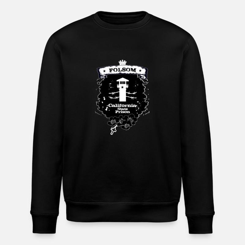 Folsom Prison - Stanley/Stella ROLLER Unisex Organic Sweatshirt - black