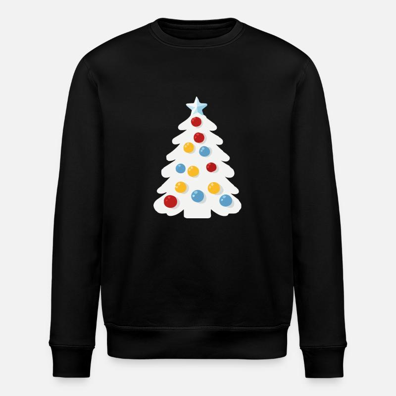 Sapin de noël enneigé - Sweat bio ROLLER Stanley/Stella Unisexe - noir