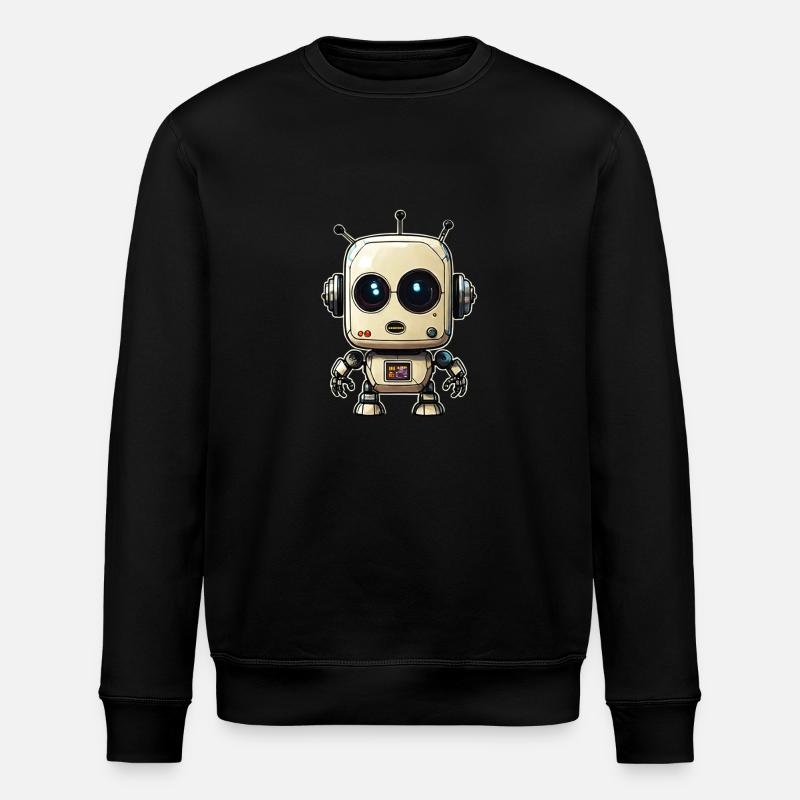 Roboter - Stanley/Stella Unisex Bio-Sweatshirt ROLLER - Schwarz