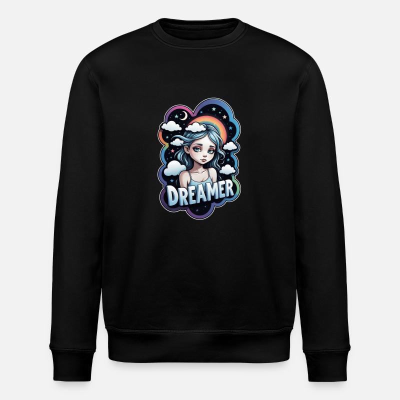 Träumer - Träumer - Träumer - Traum - Träumerei - Stanley/Stella Unisex Bio-Sweatshirt ROLLER - Schwarz