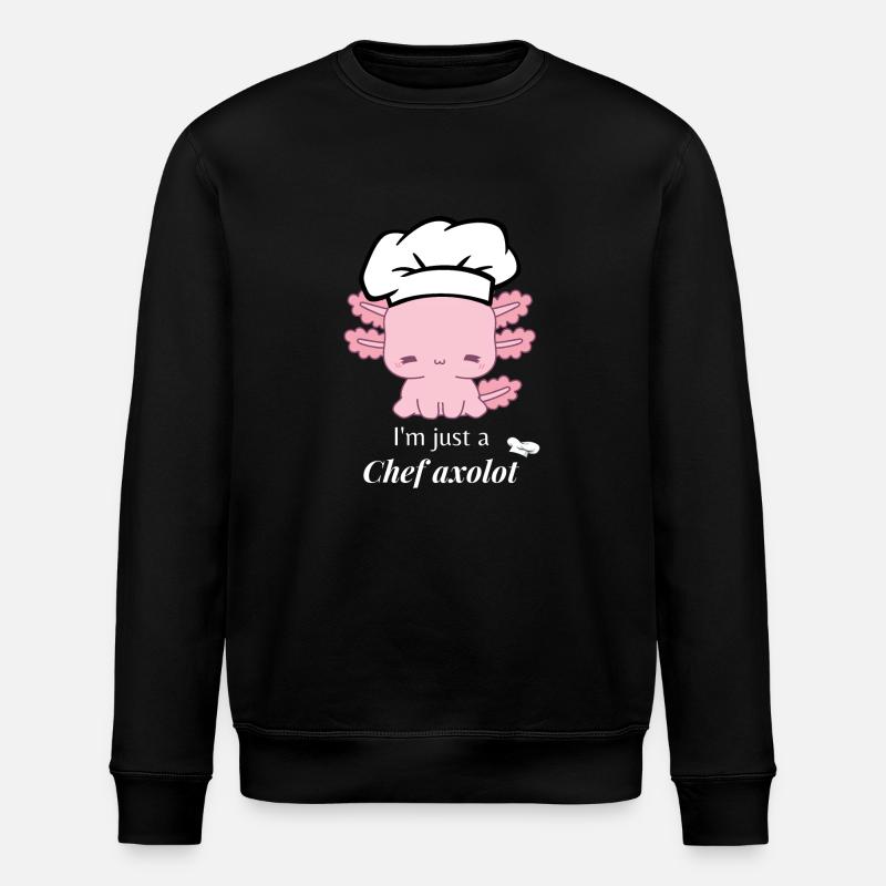 Chef Axolotl - Stanley/Stella ROLLER Unisex Organic Sweatshirt - black