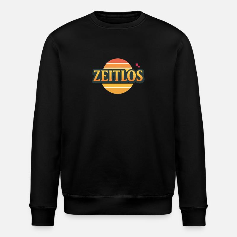 Zeitlos Logo - Stanley/Stella Unisex Bio-Sweatshirt ROLLER - Schwarz