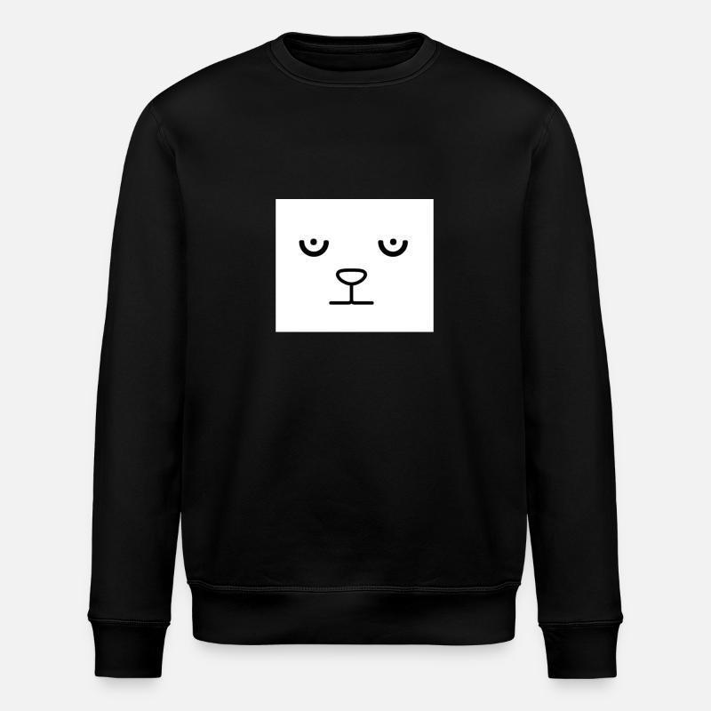 Baloo ansikte - Ekologisk sweatshirt ROLLER unisex från Stanley/Stella - svart