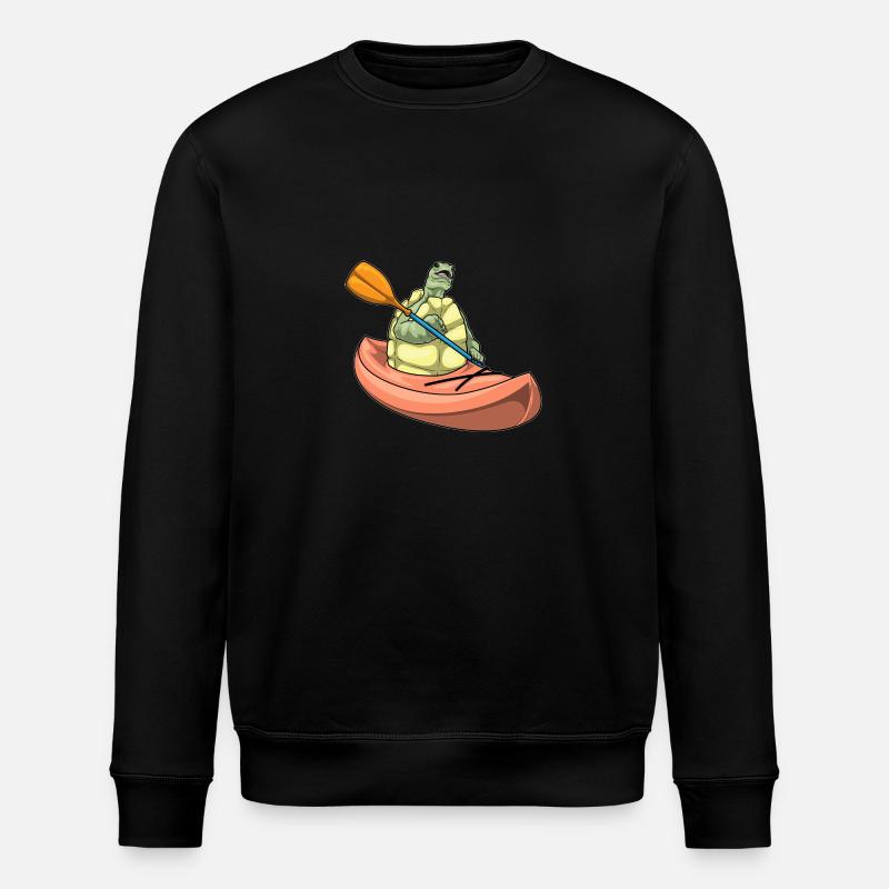 Schildkröte Kayak - Stanley/Stella Unisex Bio-Sweatshirt ROLLER - Schwarz