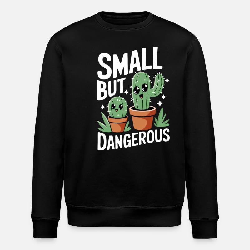 Cactus Cacti Desert Plant - Stanley/Stella ROLLER Unisex Organic Sweatshirt - black