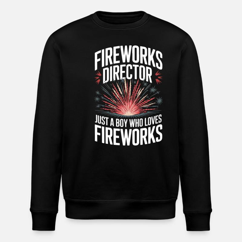 Pyrotechniker Feuerwerk Pyrotechnik - Stanley/Stella Unisex Bio-Sweatshirt ROLLER - Schwarz