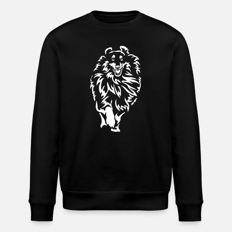 Sheltie "Black Edition" - Stanley/Stella Unisex Bio-Sweatshirt ROLLER - Schwarz