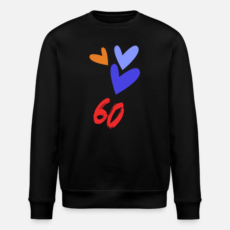 ANNIVERSAIRE. HAPPY BIRTHDAY. JOYEUX ANNIVERSAIRE. - Sweat bio ROLLER Stanley/Stella Unisexe - noir
