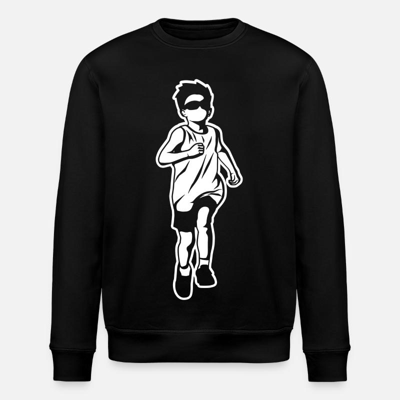 Kleiner Läufer - Stanley/Stella Unisex Bio-Sweatshirt ROLLER - Schwarz