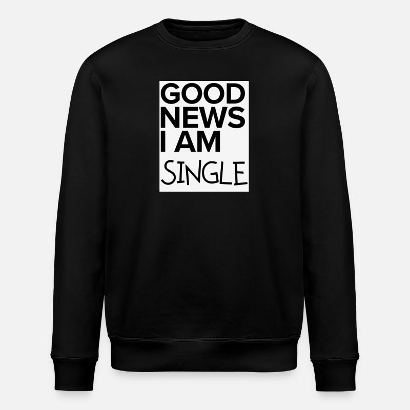 Single Good News - Stanley/Stella Unisex Bio-Sweatshirt ROLLER - Schwarz