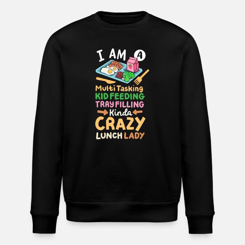 Cafeteria-Crew der Schulkantine - Stanley/Stella Unisex Bio-Sweatshirt ROLLER - Schwarz