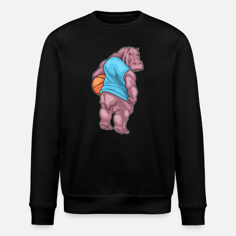 Hippopotame Basketteur Basketteur - Sweat bio ROLLER Stanley/Stella Unisexe - noir