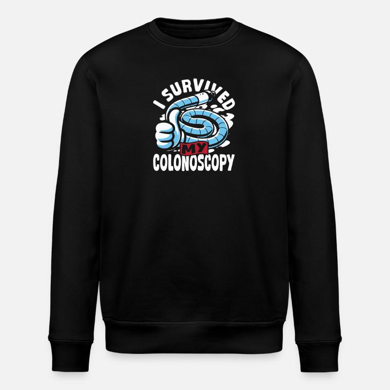 Endoscopy diagnosis, colonoscopy - Stanley/Stella ROLLER Unisex Organic Sweatshirt - black