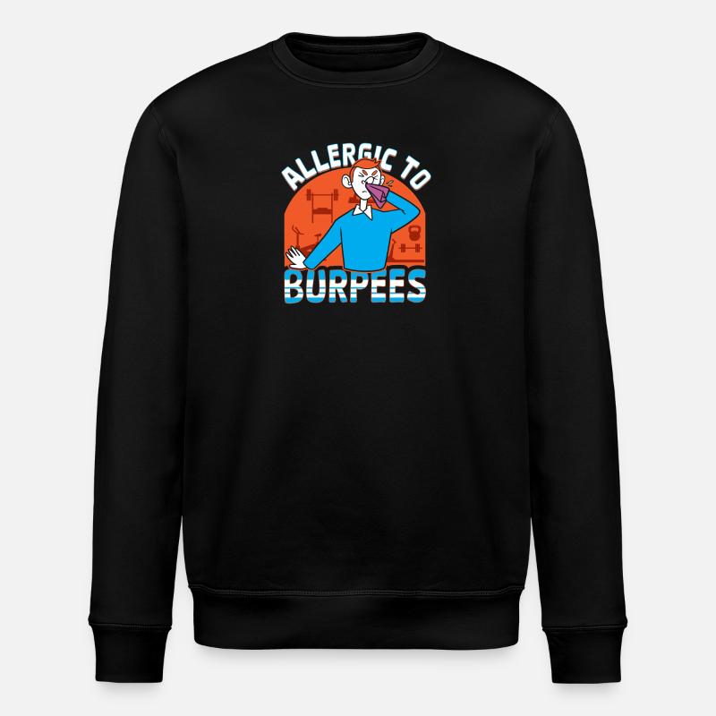 Burpees Training, Squat, Kardiotraining - Stanley/Stella Unisex Bio-Sweatshirt ROLLER - Schwarz