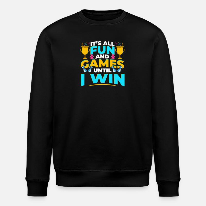 Brettspiele Win Game Night Winning - Stanley/Stella Unisex Bio-Sweatshirt ROLLER - Schwarz