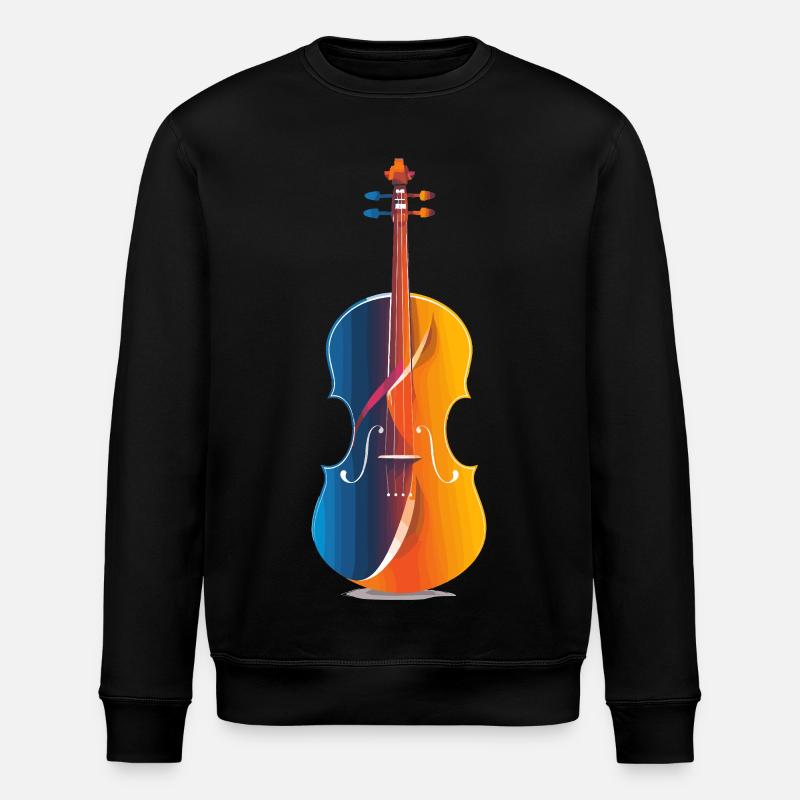 Violin Comic Look - Stanley/Stella ROLLER Unisex Organic Sweatshirt - black