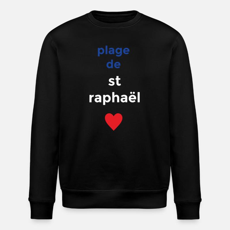 Plage de rêve de Saint-Raphaël - Sweat bio ROLLER Stanley/Stella Unisexe - noir