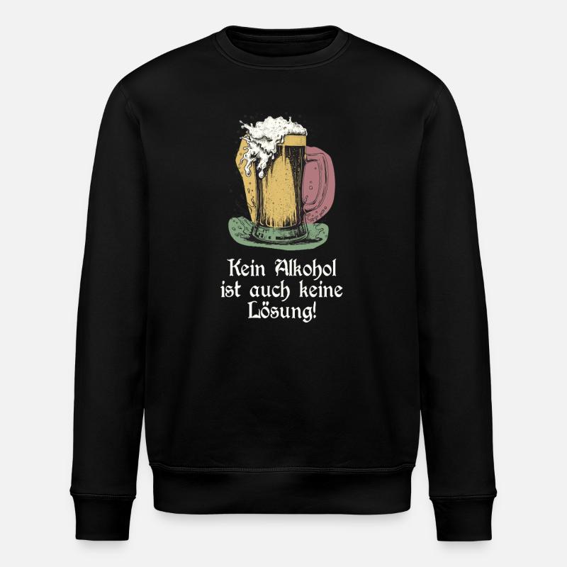 drôle de dicton de bière - Sweat bio ROLLER Stanley/Stella Unisexe - noir