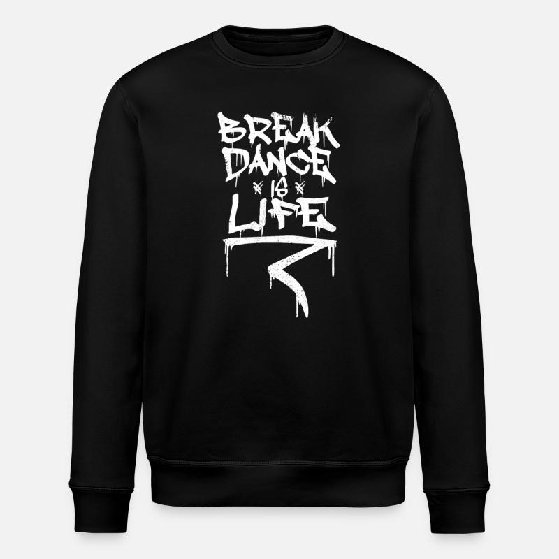 Breakdance ist Leben - Stanley/Stella Unisex Bio-Sweatshirt ROLLER - Schwarz