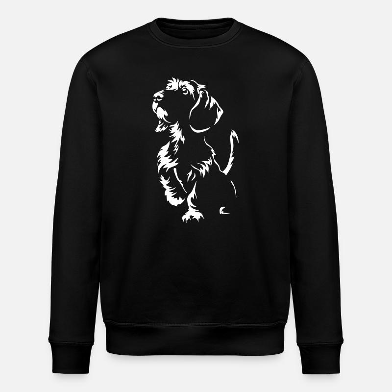 Dachshund "Black Edition" - Stanley/Stella ROLLER Unisex Organic Sweatshirt - black