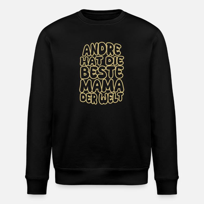 André als Spruch - Stanley/Stella Unisex Bio-Sweatshirt ROLLER - Schwarz