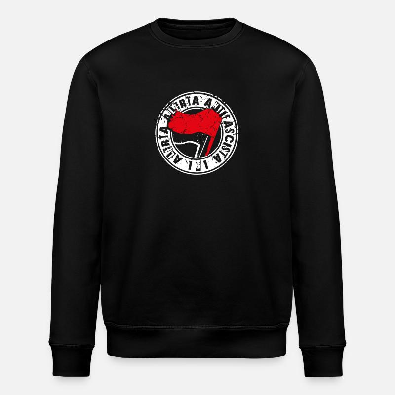 Alerta Alerta Antifascista161 Antifa - Stanley/Stella ROLLER Unisex Organic Sweatshirt - black