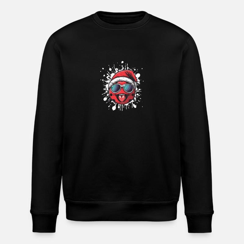 Marienkäfer Weihnachten Lustig - Stanley/Stella Unisex Bio-Sweatshirt ROLLER - Schwarz
