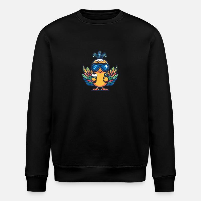 Bière d’après-ski Peacock Bird - Sweat bio ROLLER Stanley/Stella Unisexe - noir