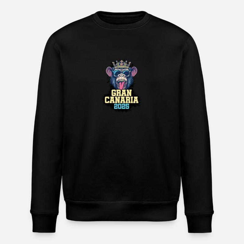 Gran Canaria 2025 Monkey - Stanley/Stella ROLLER Unisex Organic Sweatshirt - black