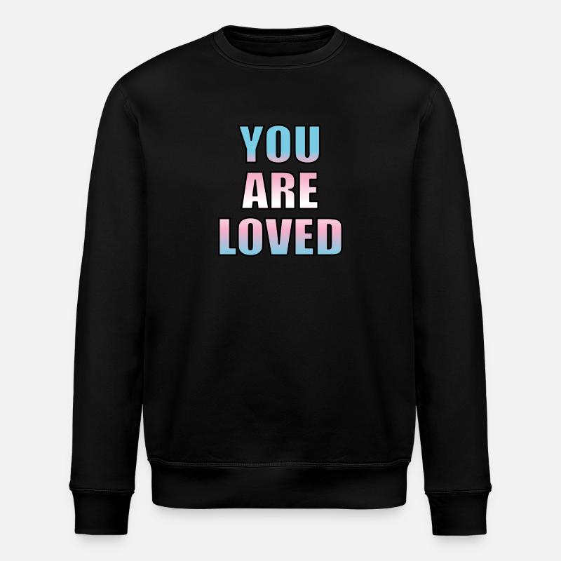 Trans-Jugendliche werden geliebt - Stanley/Stella Unisex Bio-Sweatshirt ROLLER - Schwarz