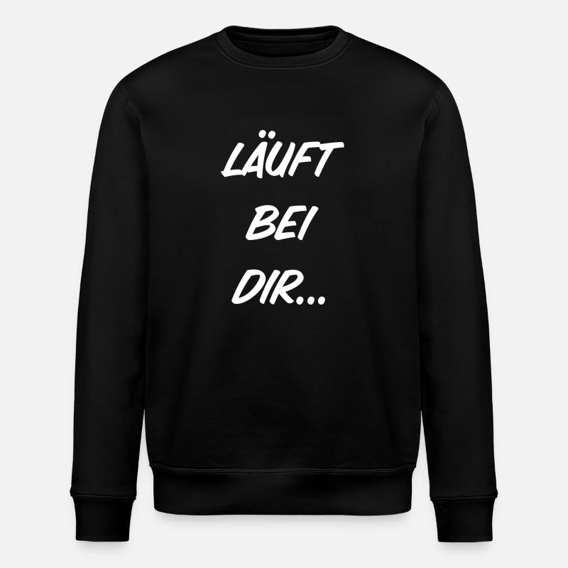 Läuft bei dir - Stanley/Stella Unisex Bio-Sweatshirt ROLLER - Schwarz