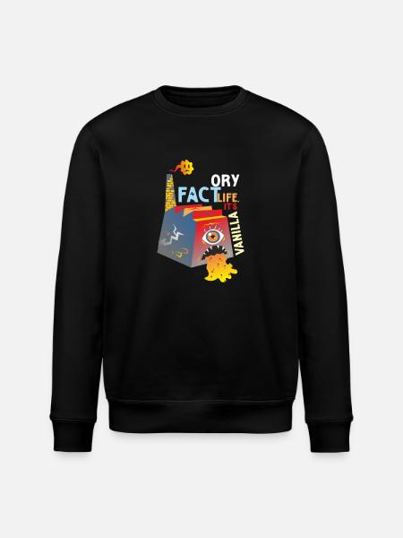 FABRIEKSLEVEN- HET IS VANILLE - Stanley/Stella ROLLER Unisex Organic Sweatshirt - black