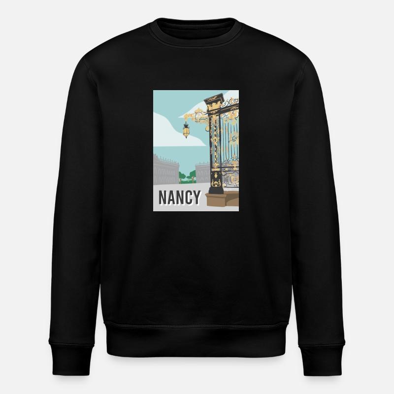 Nancy ville - Sweat bio ROLLER Stanley/Stella Unisexe - noir