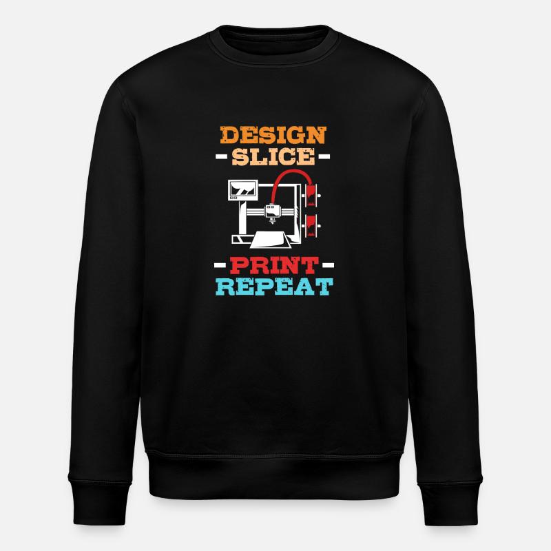 3D Druck - Stanley/Stella Unisex Bio-Sweatshirt ROLLER - Schwarz