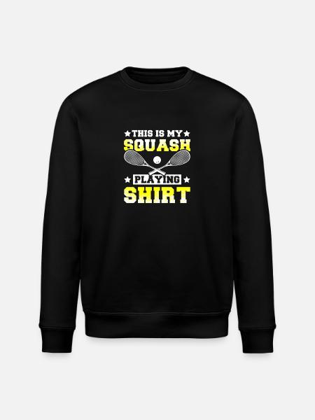 This is my squash playing - Stanley/Stella ROLLER Unisex Organic Sweatshirt - black