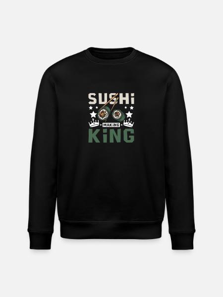 Sushi making king - Stanley/Stella ROLLER Unisex Organic Sweatshirt - black