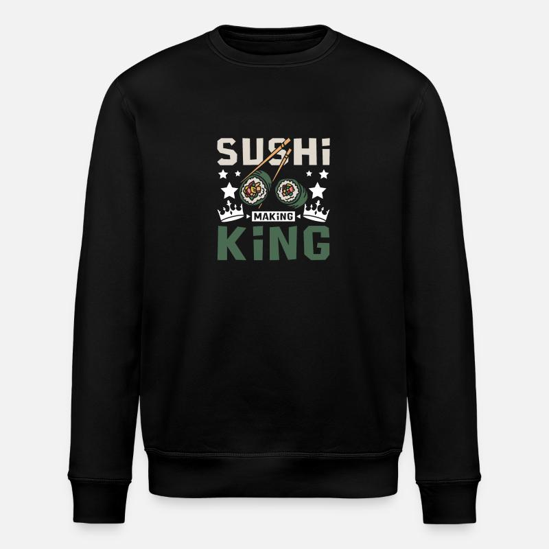 Sushi making king - Stanley/Stella ROLLER Unisex Organic Sweatshirt - black