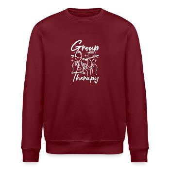 Thérapie de groupe pour la consommation de vin - Sweat bio ROLLER Stanley/Stella Unisexe - bordeaux - Devant - Nik (191cm)