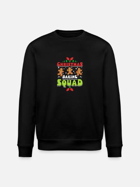 Christmas baking squad - Stanley/Stella ROLLER Unisex Organic Sweatshirt - black