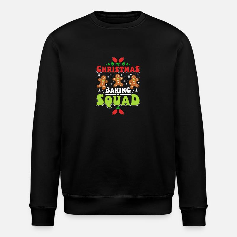 Christmas baking squad - Stanley/Stella ROLLER Unisex Organic Sweatshirt - black