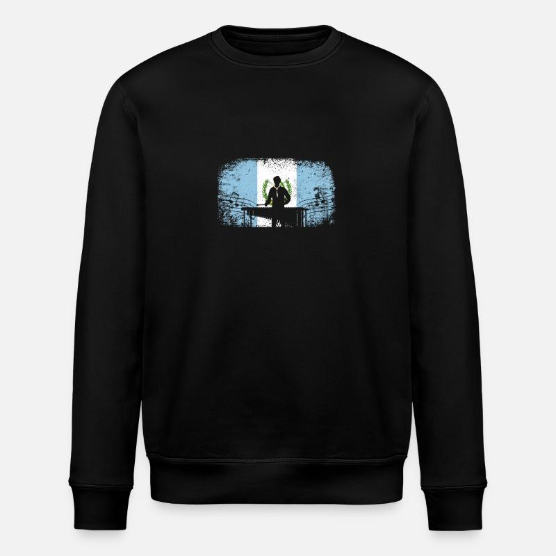 Guatemala flag marimba player marimbist - Stanley/Stella Unisex Bio-Sweatshirt ROLLER - Schwarz