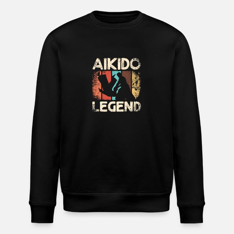 Légende de l’aïkido - Sweat bio ROLLER Stanley/Stella Unisexe - noir