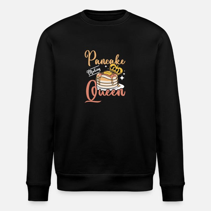 Pancake making queen - Stanley/Stella ROLLER Unisex Organic Sweatshirt - black