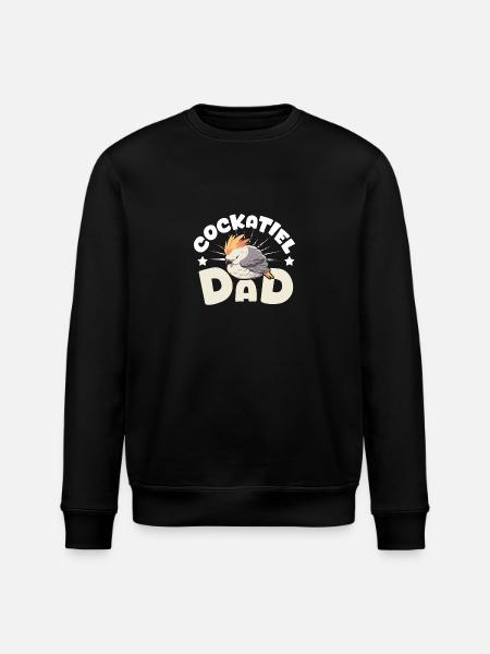 Papa calopsitte - Sweat bio ROLLER Stanley/Stella Unisexe - noir