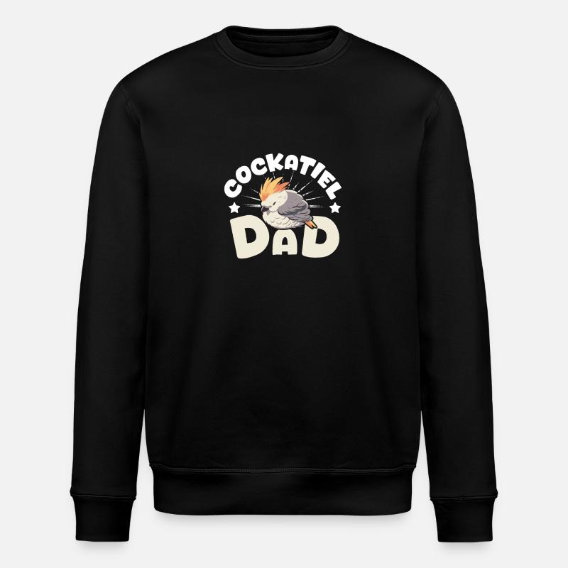Cockatiel dad - Stanley/Stella ROLLER Unisex Organic Sweatshirt - black