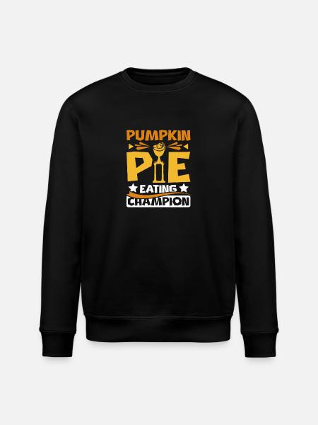 Pumpkin pie eating champion - Stanley/Stella ROLLER Unisex Organic Sweatshirt - black