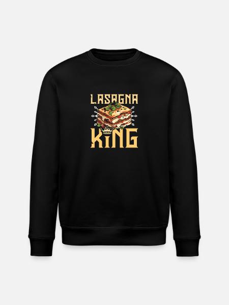 Lasagna king - Stanley/Stella ROLLER Unisex Organic Sweatshirt - black