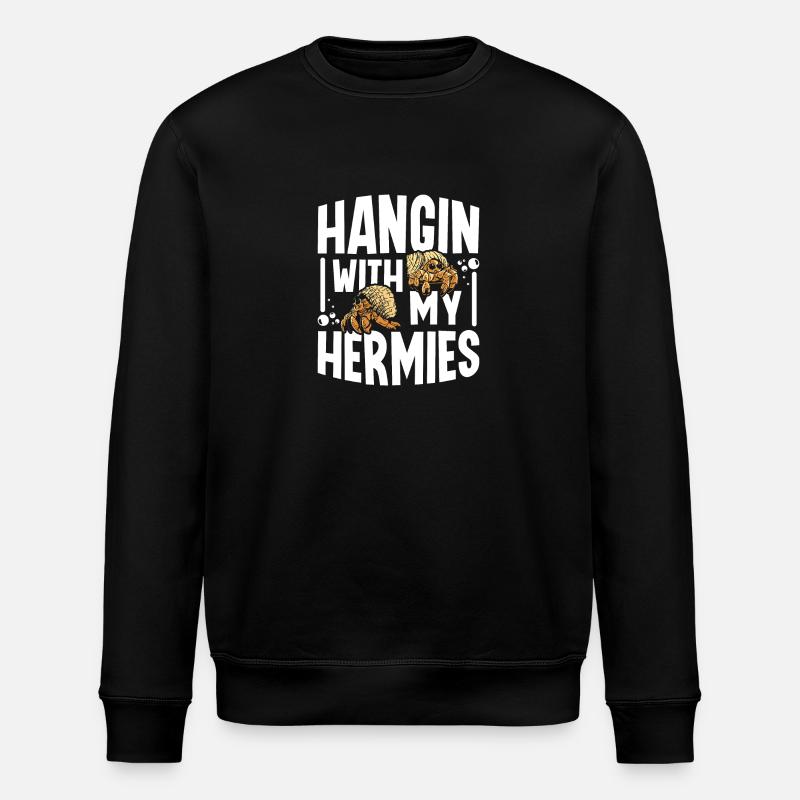 Traîner avec mon bernard-l’ermite Hermies - Sweat bio ROLLER Stanley/Stella Unisexe - noir